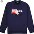 Diesel logo sweatshirt פוטר דיזל אוברסייז לגבר בצבע אפור